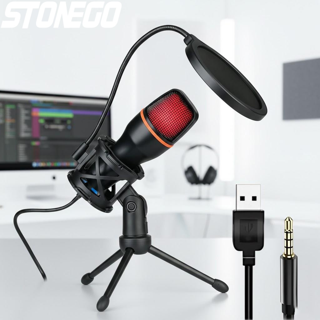 Photography Lighting Uk - Kit de microphone à condensateur USB
