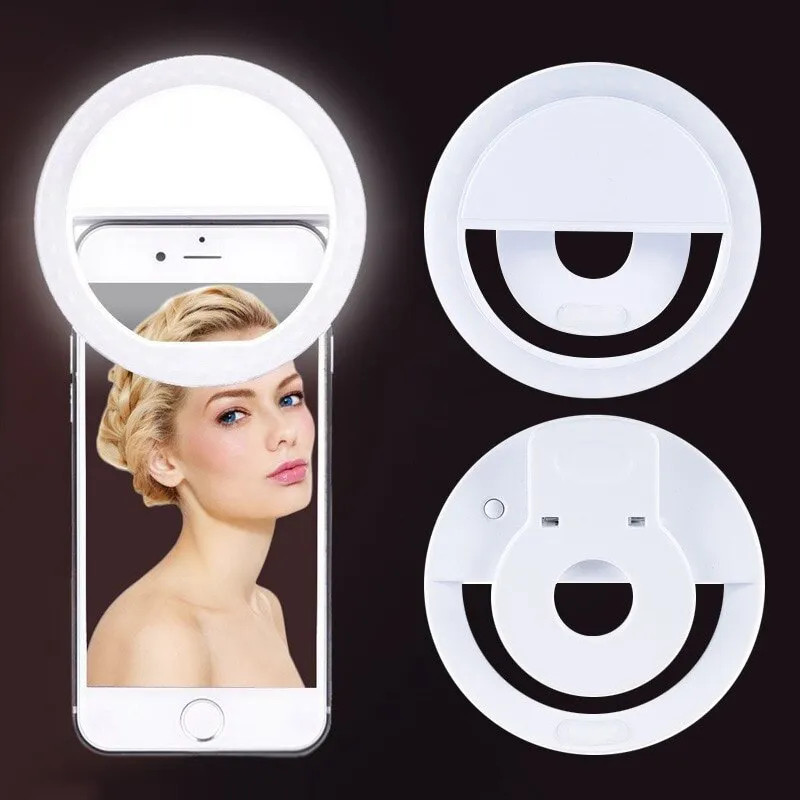 Photography Lightning - Anneau Lumineux LED Rechargeable par USB,