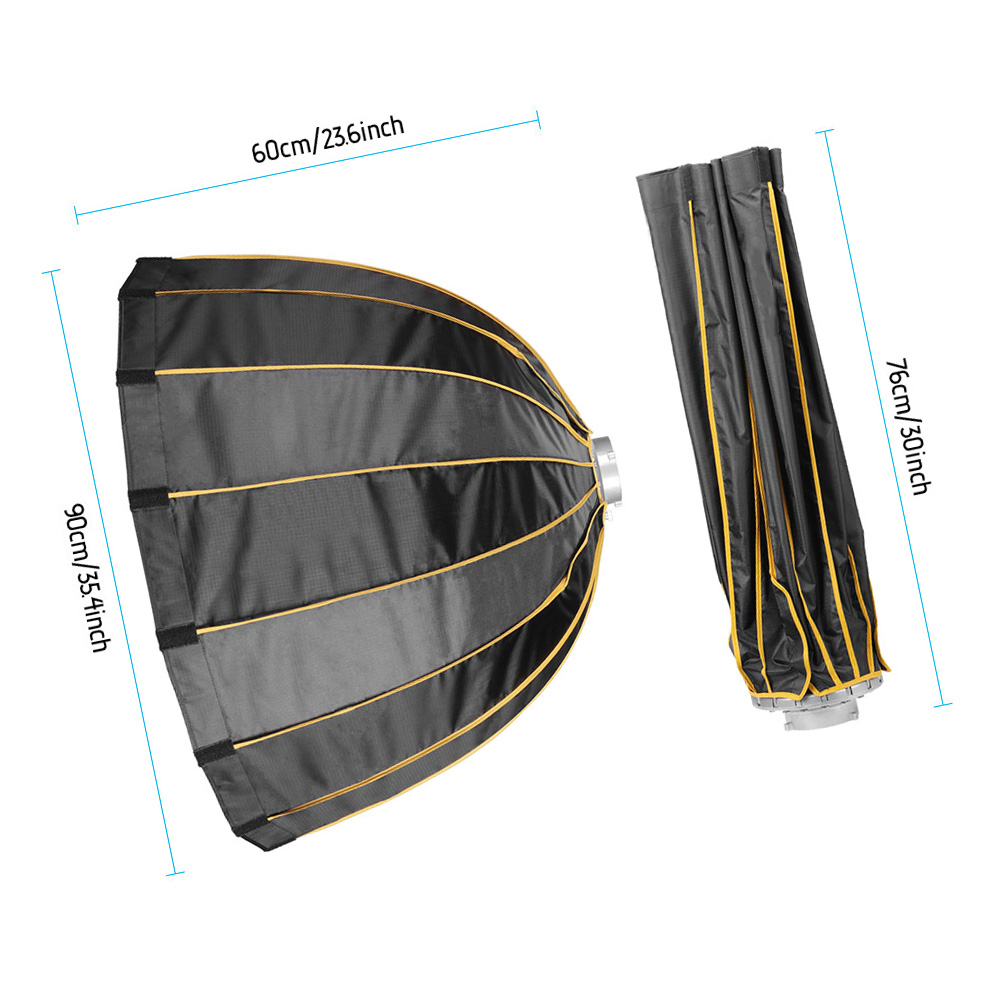 Parabolic Umbrella Deep - Parapluie parabolique profond pliable à montage