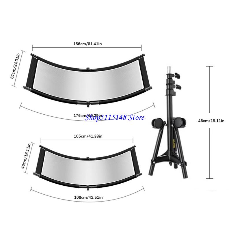 Photography Lighting Reflector - F3MA réflecteur photographie incurvé manière compacte,