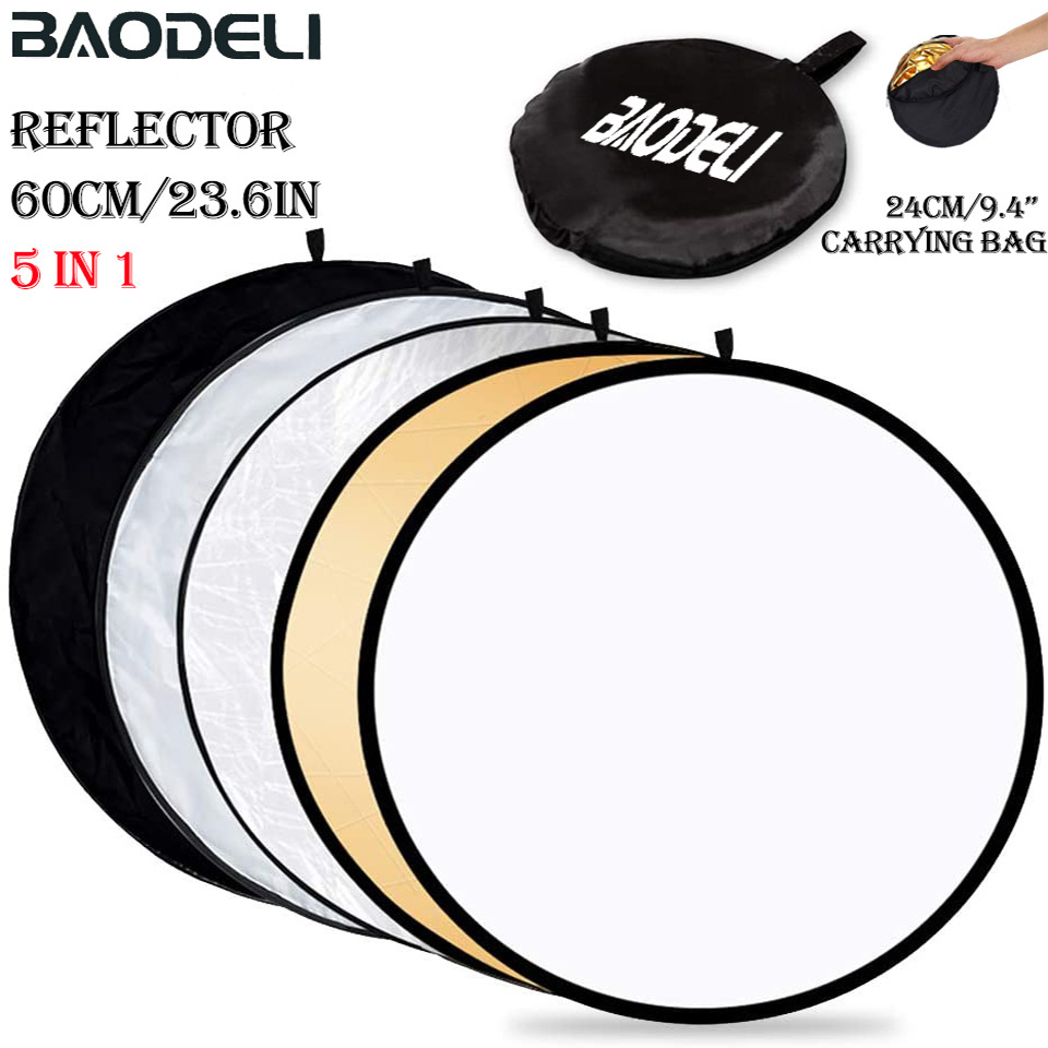 Photography Lighting Reflector - Diffuseur de lumière portable pliable, réflecteur