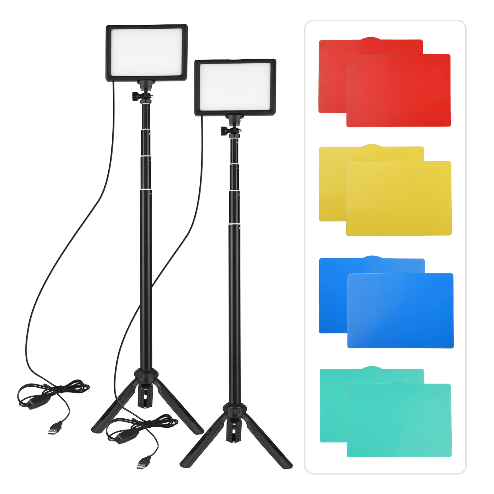Photography Lighting Uk - Andoer-Kit d'éclairage vidéo LED pour la