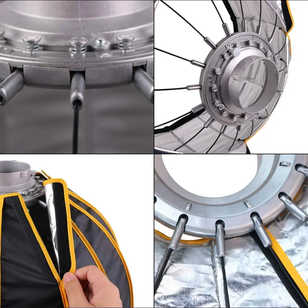 Parabolic Umbrella Deep - LED 35 pouces/90 cm configuration rapide
