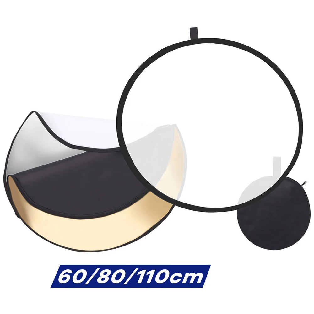 Photography Lighting Reflector - Disque réflecteur circulaire pliable 5 en
