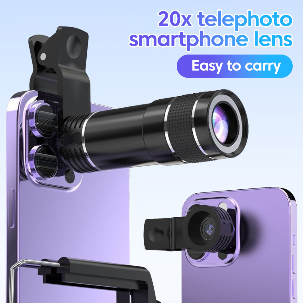 Photography Lighting Definition - Objectif Téléphoto Universel 20x pour Téléphone,