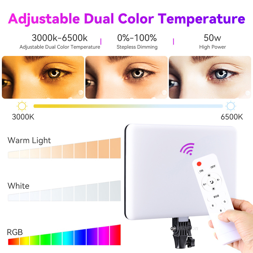 RGB 14 ''LED lumière vidéo tél - Photography Lighting Uk avis et prix