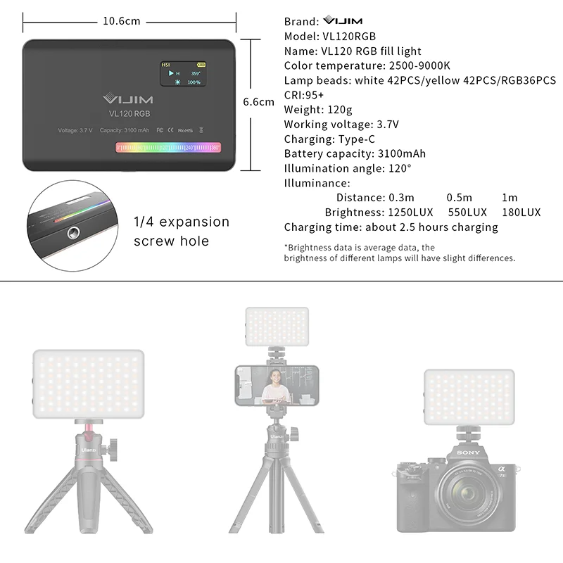 Nouvelle Lampe de Remplissage  - Photography Lighting Rgb avis et prix