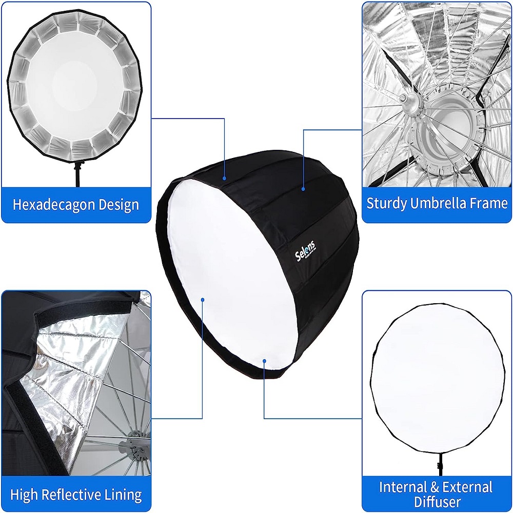 SELENS-Boîte à lumière paraplu - Parabolic Umbrella Deep avis et prix