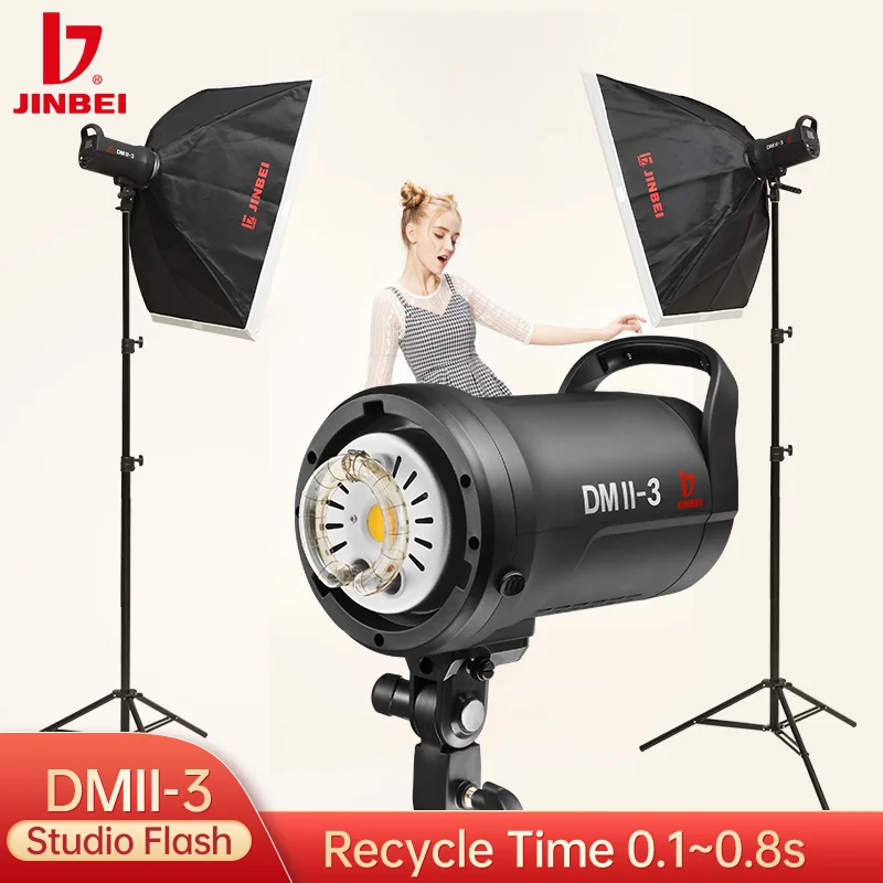 Flash de studio JINBEI DMII-3  - Photography Lighting Kit Portable avis et prix