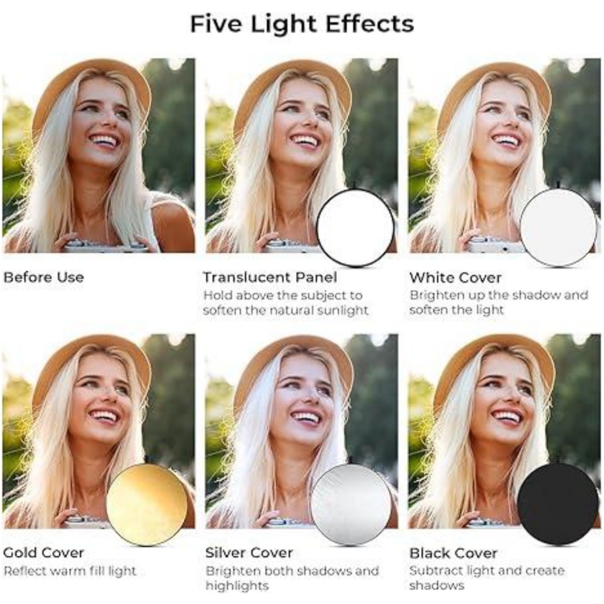 HUANYINGBJB Portable 5 en 1 ré - Photography Lighting Reflector avis et prix