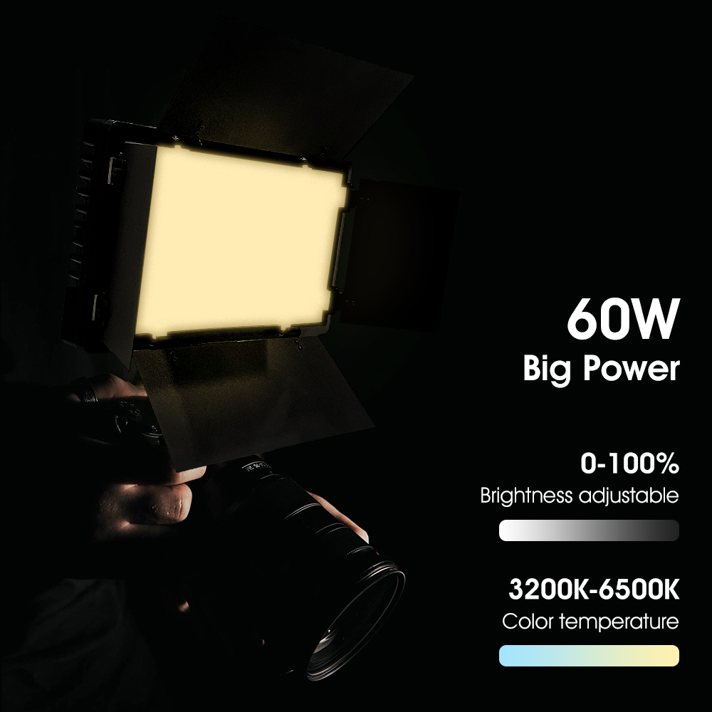 Lampe Vidéo Portable DS60BI, É - Photography Lighting Uk avis et prix