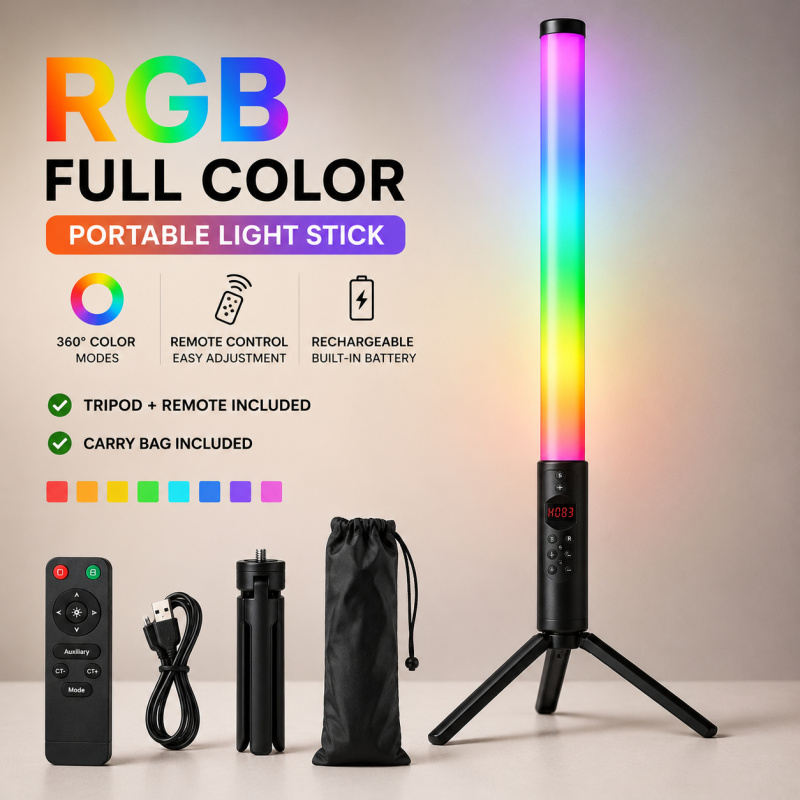 Baguette lumineuse vidéo RGB p - Photography Lighting For Indoor avis et prix