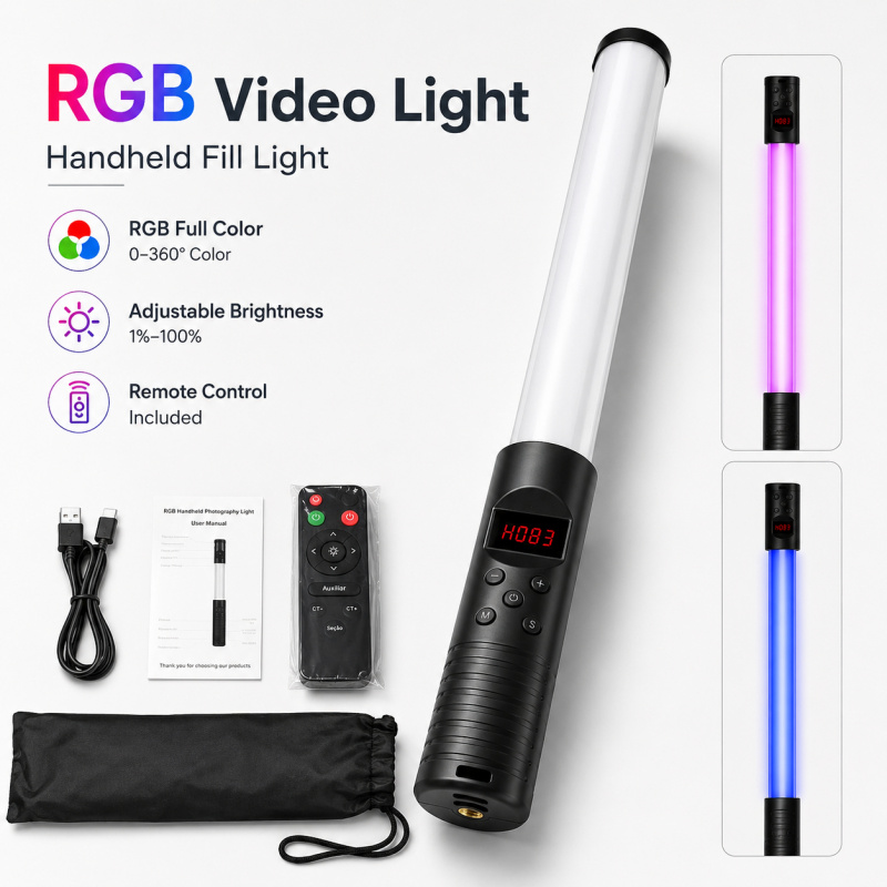 Baguette lumineuse vidéo RGB p - Photography Lighting For Indoor avis et prix