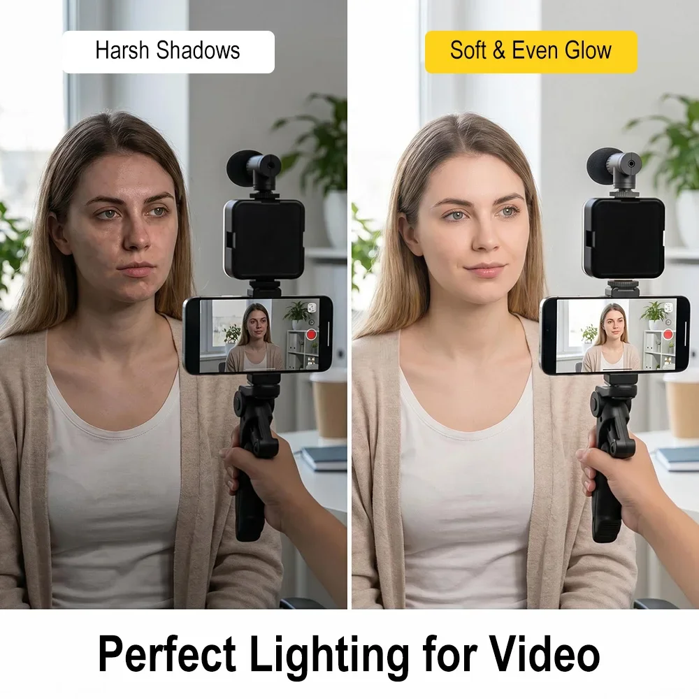 Kit de vlogging pour smartphon - Photography Lighting Kit Portable avis et prix
