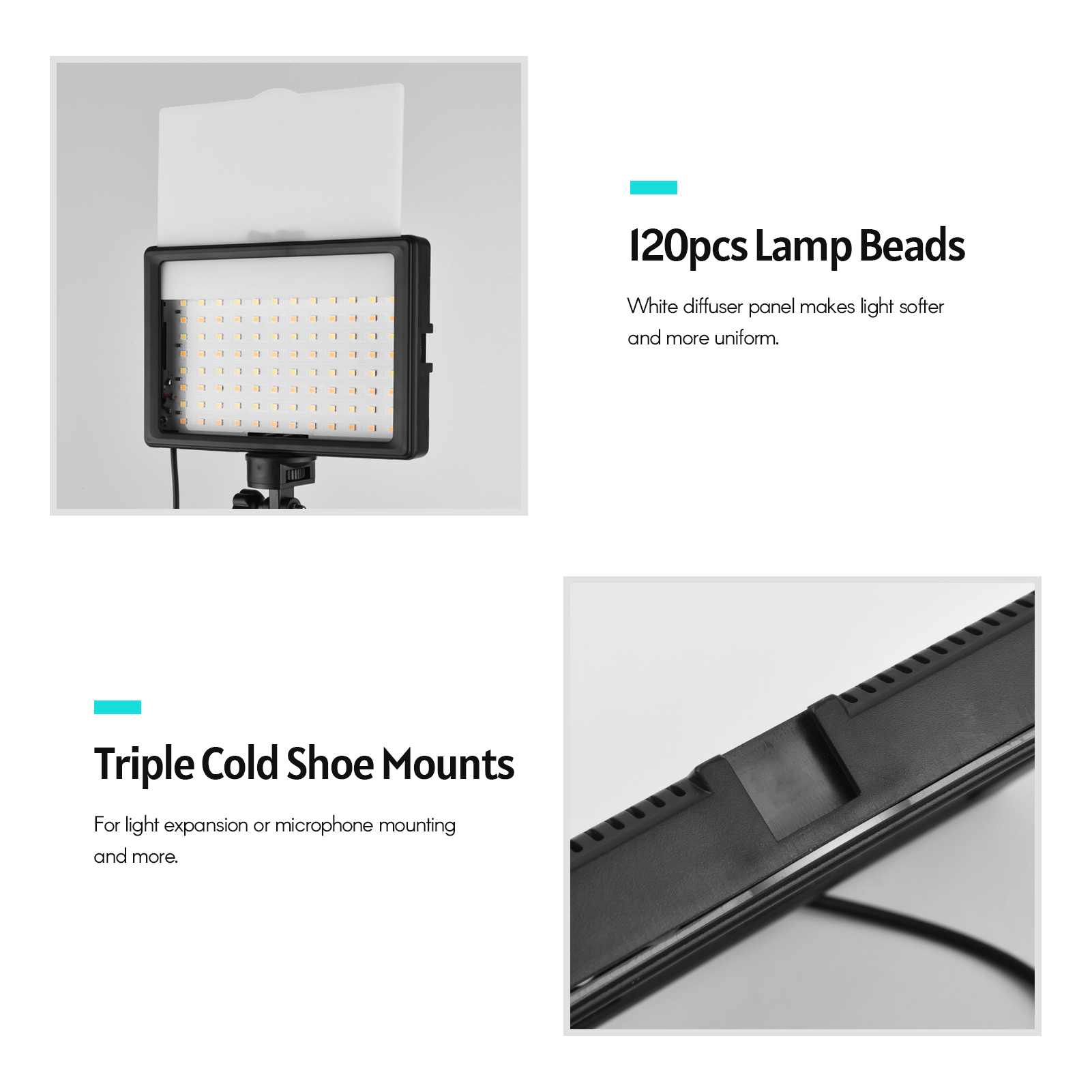 Andoer-Kit d'éclairage vidéo L - Photography Lighting Uk avis et prix